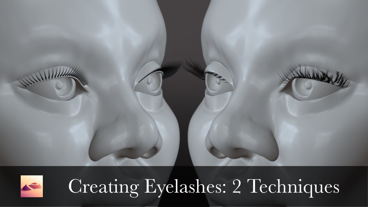 NOMAD SCULPT | 2 Eyelash Techniques in Nomad Sculpt