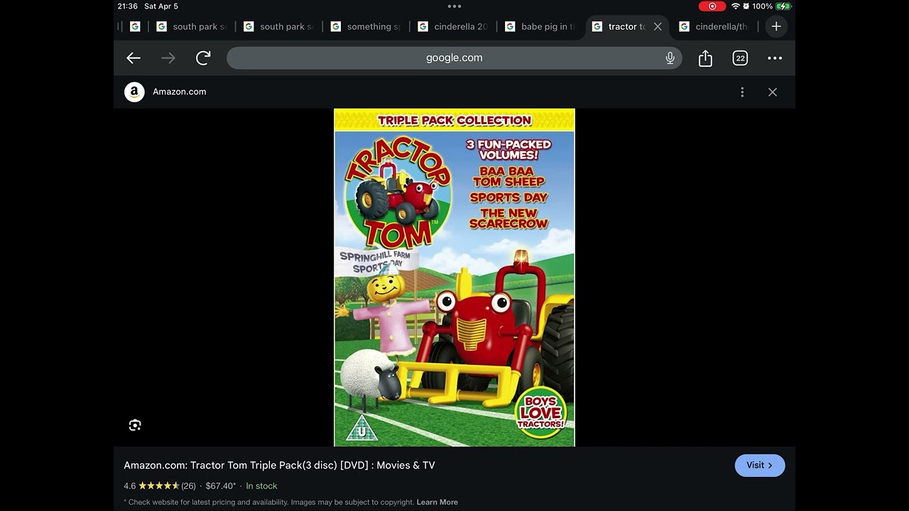 Happy Late 14th Anniversary to Tractor Tom Triple Pack Collection (2011)