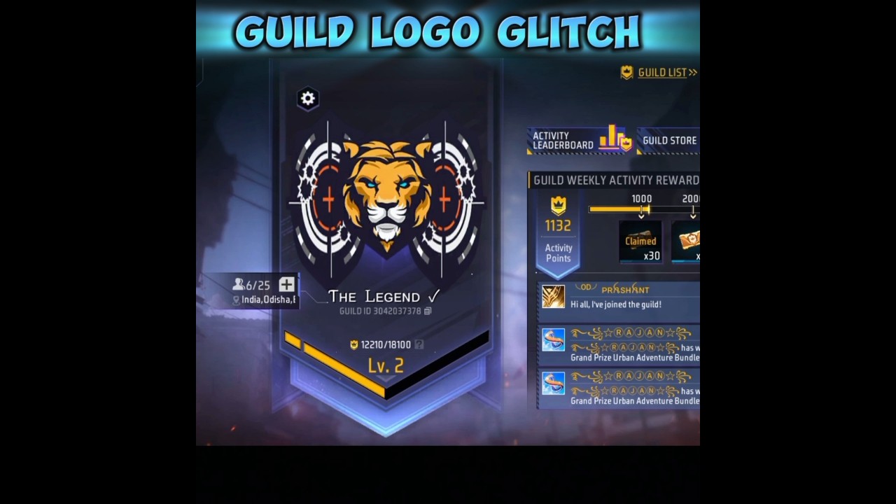 guild logo glitch free fire