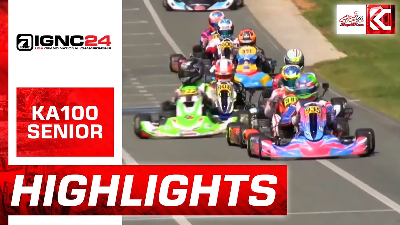 2024 IAME USA Grand National Championship Highlights: KA100 Senior Main Event