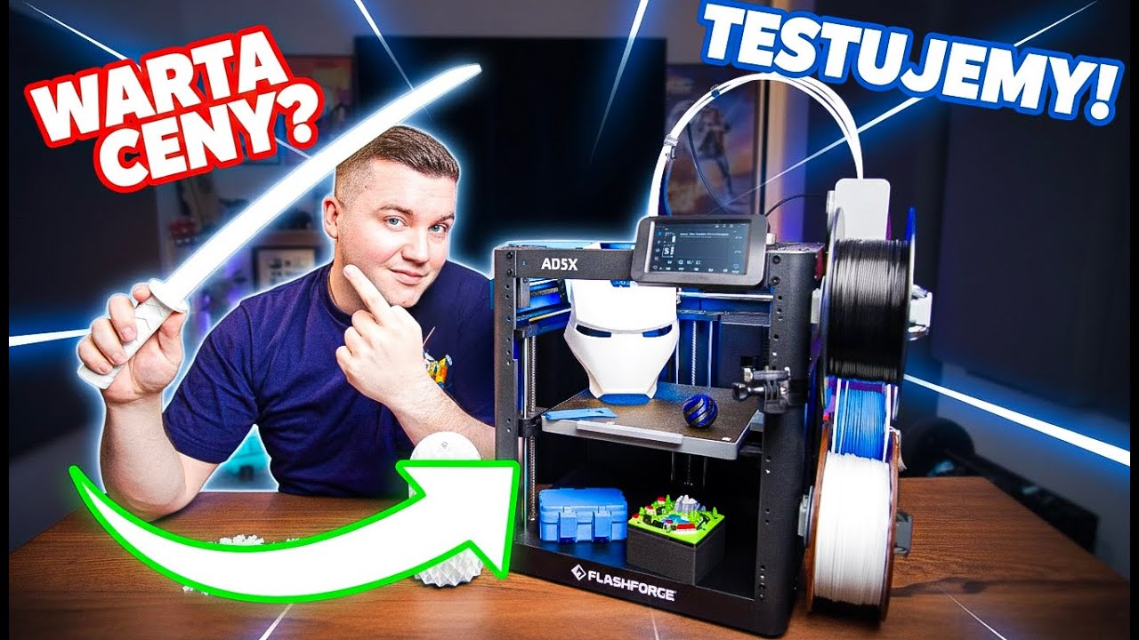 Drukarka 3D za 1400 zł? Czy TO NAJLEPSZY WYBÓR w tej cenie? Flashforge AD5X