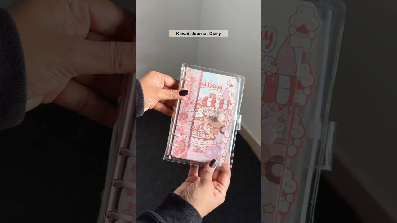 Cutest School Journal Diary Ever 🌷✨🎀#stationery #diary #kawaii #cute #journaling #stationary