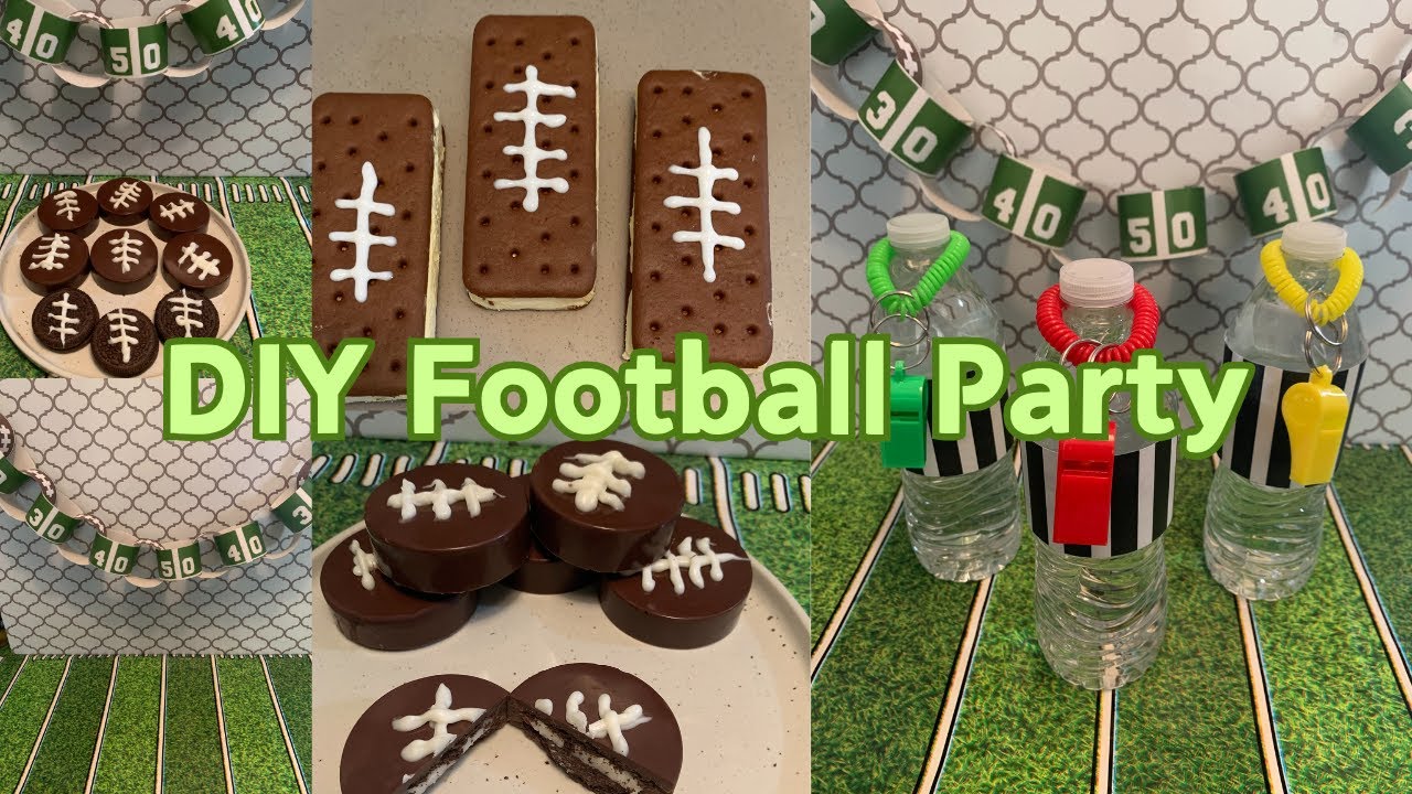 EASY DIY Football Party Ideas,  Decor, Treats, and Much More!!