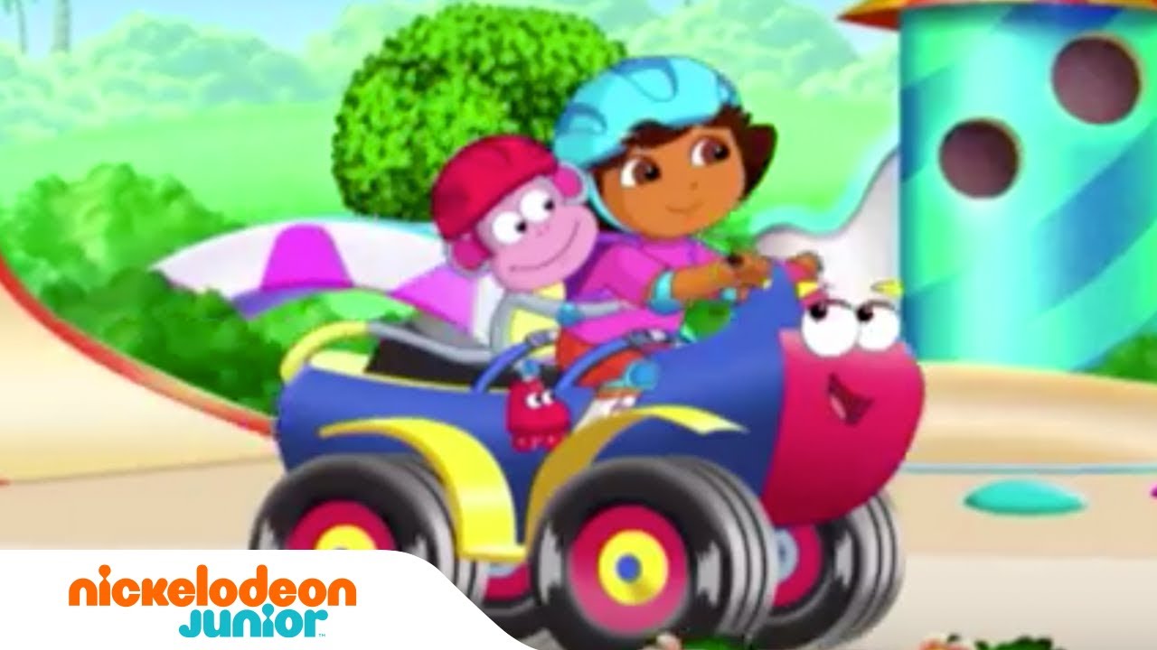 Dora l'Exploratrice | Le skatepark | NICKELODEON JUNIOR