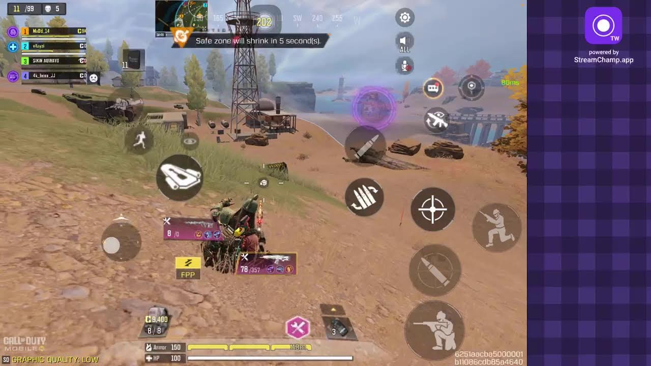 Broadcast powered by StreamChamp