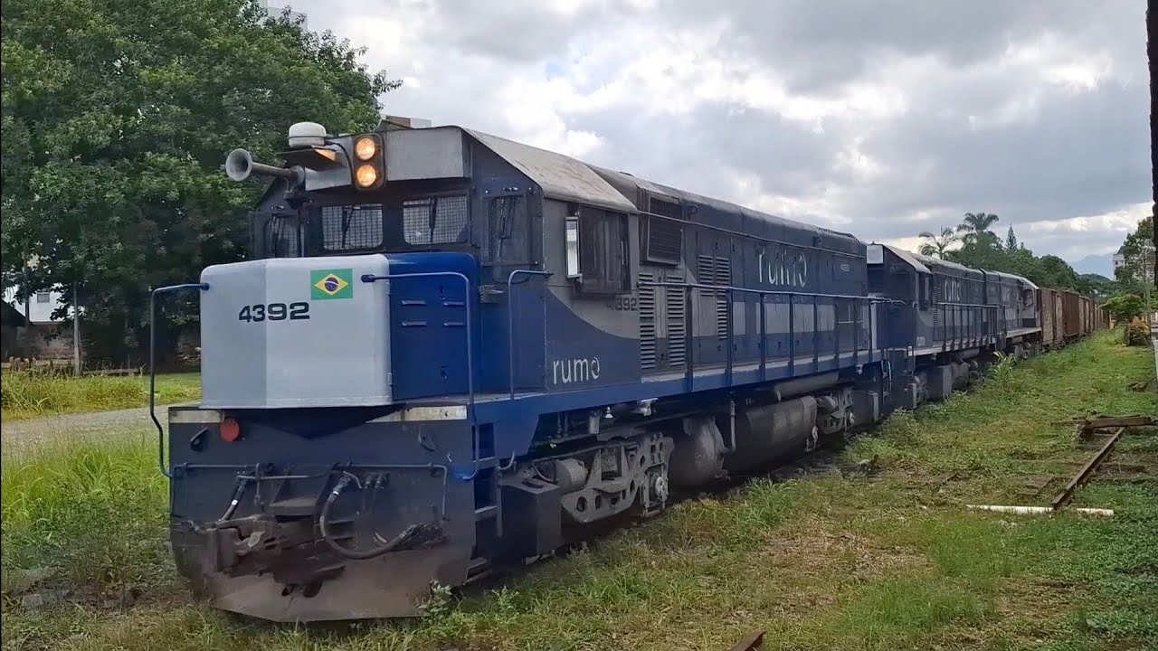 Trem raro passando em Joinville, Primeiro carregado de G22UB Buzina E-2(4392) em 2026 28/02 