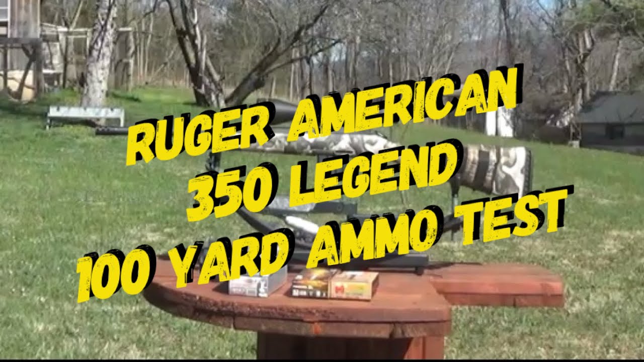 Ruger American 350 Legend (100 yard test)