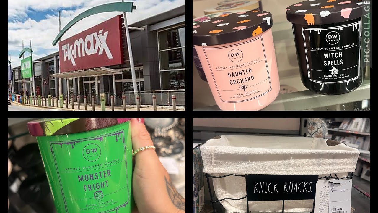COME SHOP WITH ME AT TK MAXX 🎉 - Rae Dunn & Halloween Candle Hunt with Haul!
