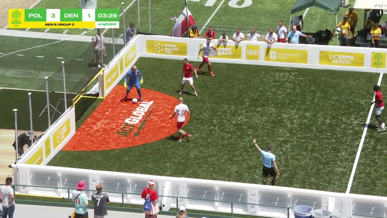 Homeless World Cup 2023 - Day 3 - Pitch 2 - Poland V Denmark