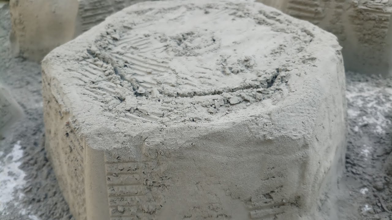 Cement Asmr:Super SOFT+Dusty Cement Big Buckets Floor Crumbling DUST VOLCANO🌪️🌋@softnoiseasmr