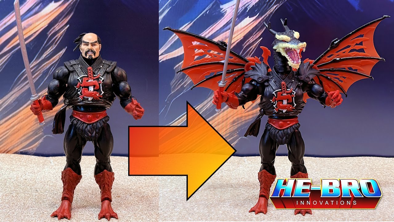 What Dragon Ninjor???? Overcoming Custom Challenges : Turtles of Grayskull Ninjor Classics #heman