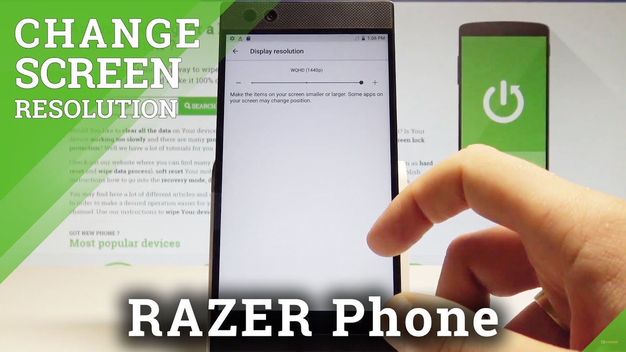 How to Change Screen Resolution on RAZER Phone - Display Size |HardReset.Info