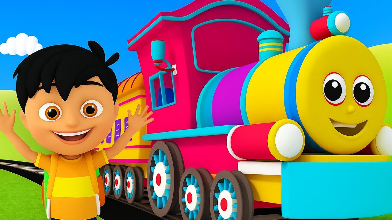 Gaadi Aayi Chuk Chuk 🚂 | गाड़ी आयी जुक जुक | Hindi Nursery Rhymes | Hindi Kavita for Kids