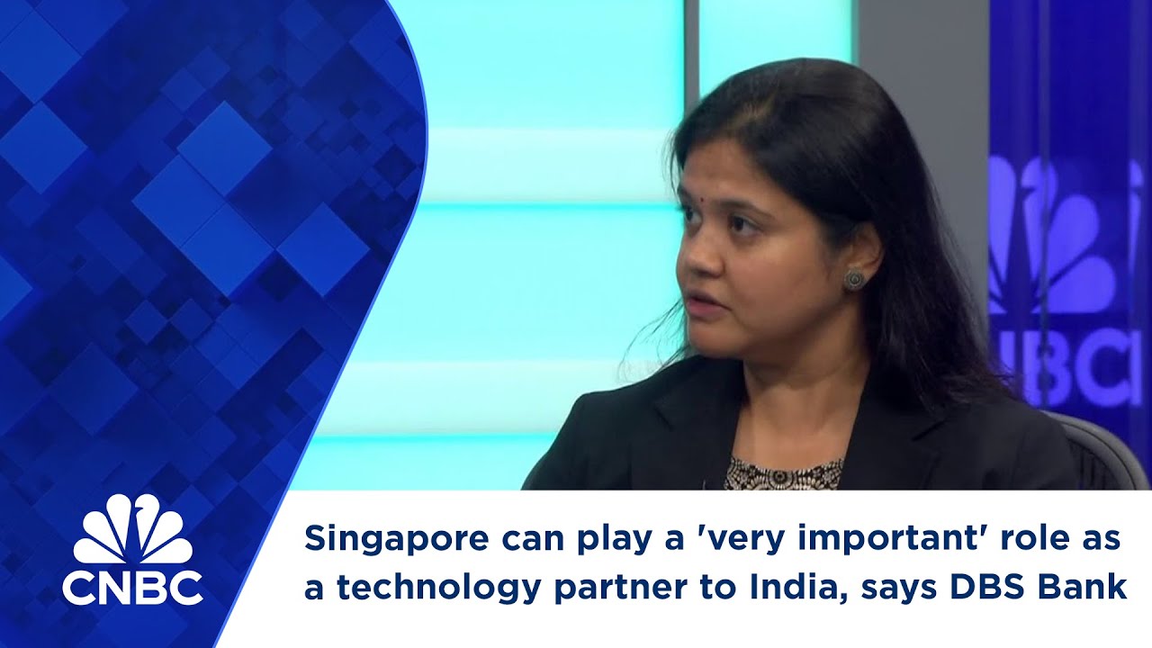 Singapore can play a 'very important' role as a technology partner to India, says DBS Bank