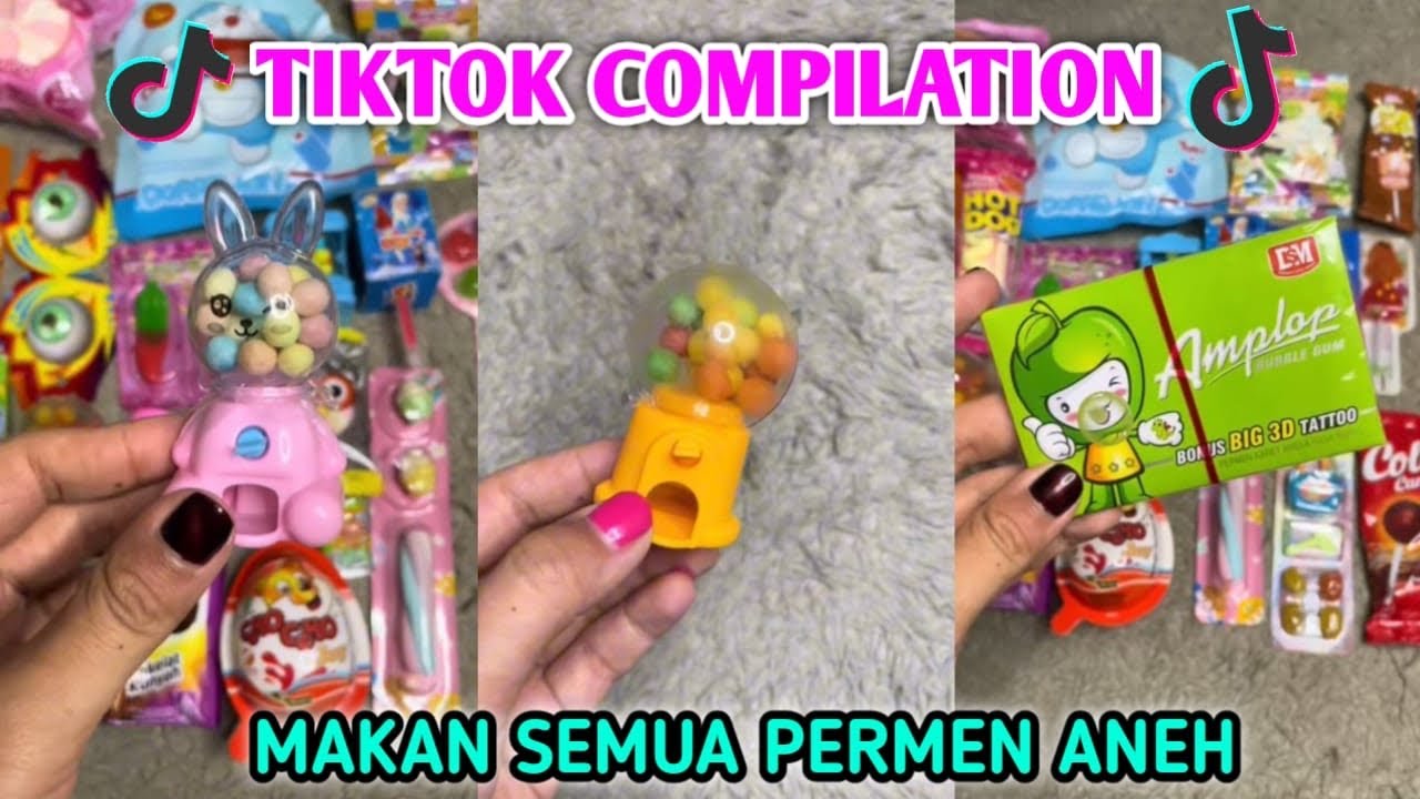 NYOBAIN SEMUA PERMEN ANEH VIRAL DI WARUNG | KOMPILASI VIDEO TIKTOK CHRISTINE YUWANTI