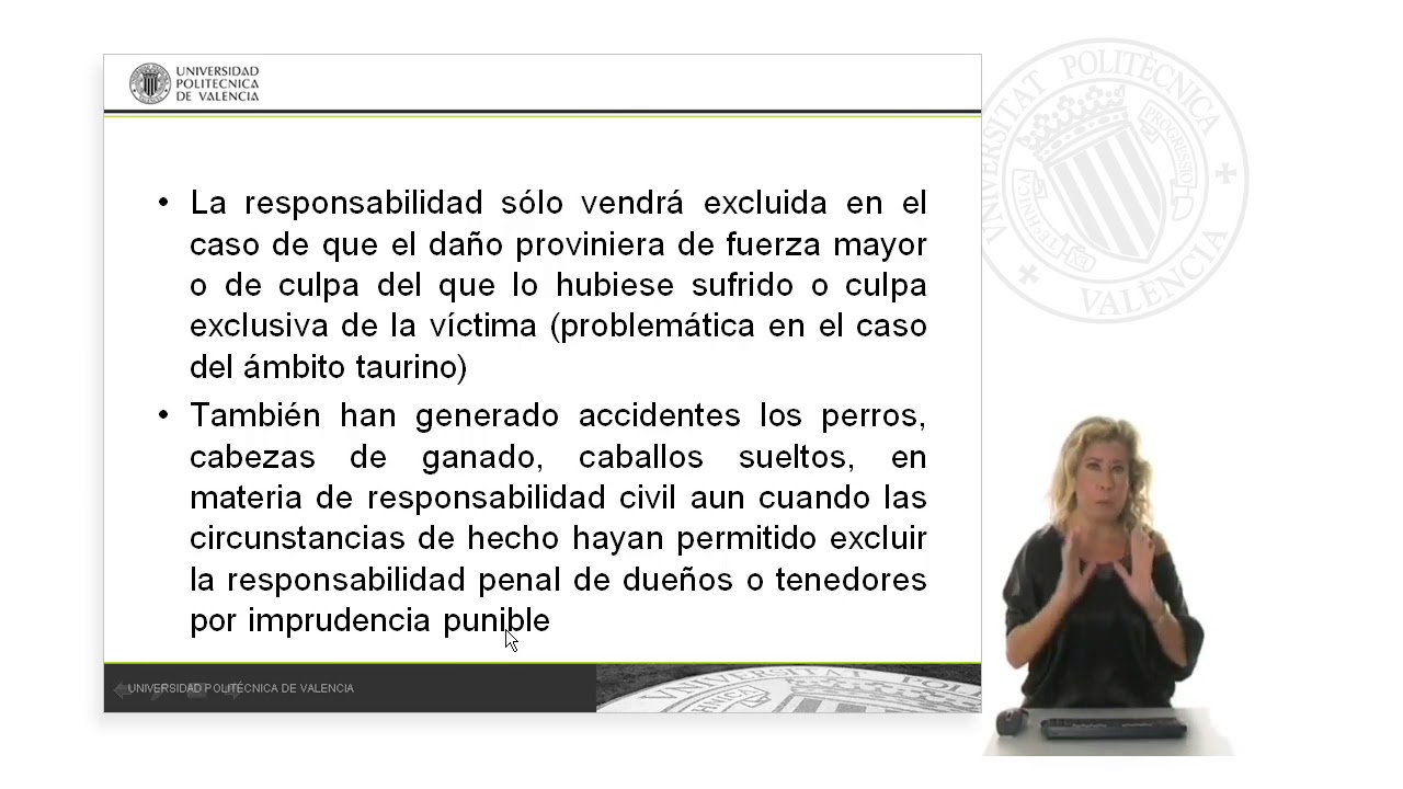 Supuestos de responsabilidad objetiva o sin culpa en el C&oacute;digo civil | 97/128 | UPV