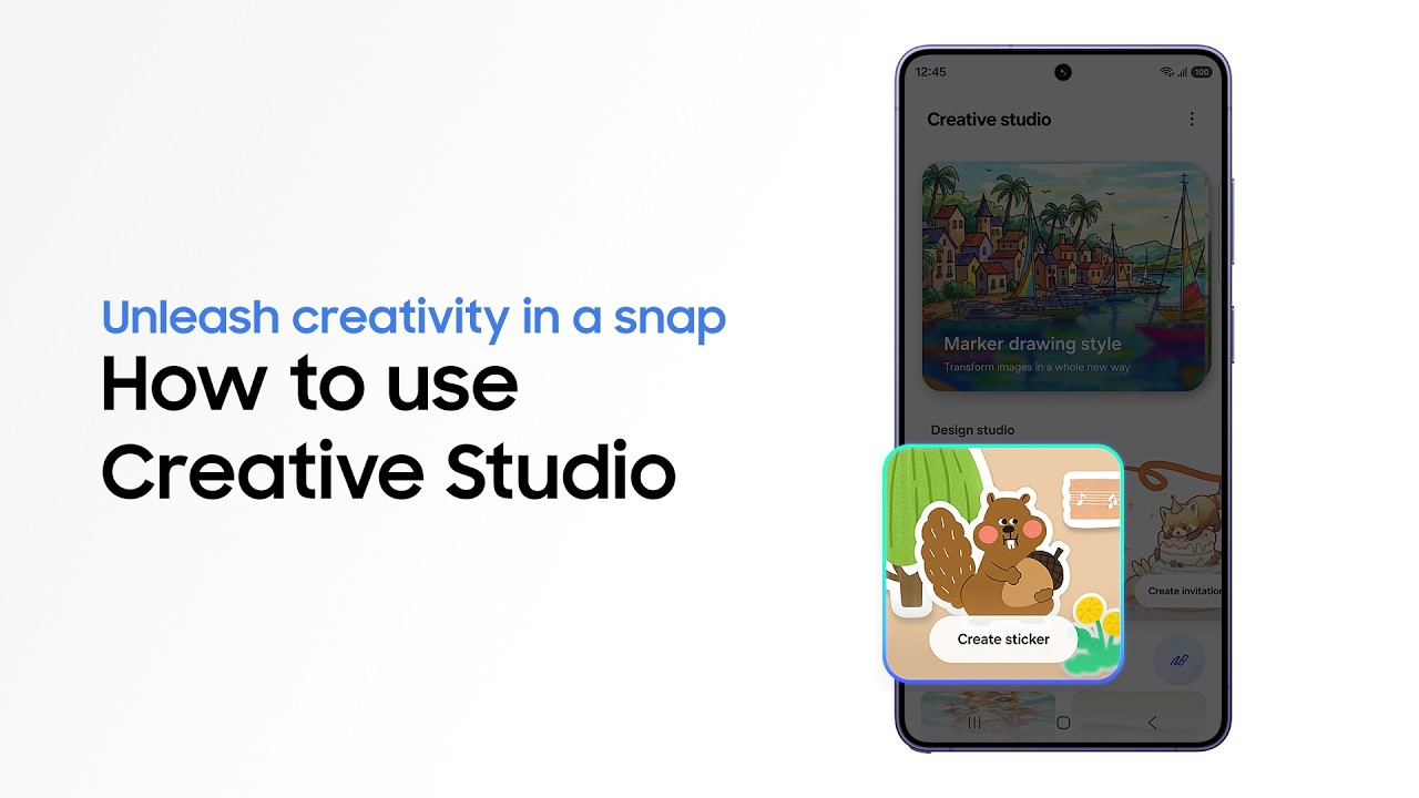Как использовать Creative Studio | Galaxy AI | Серия Galaxy S26 | Samsung