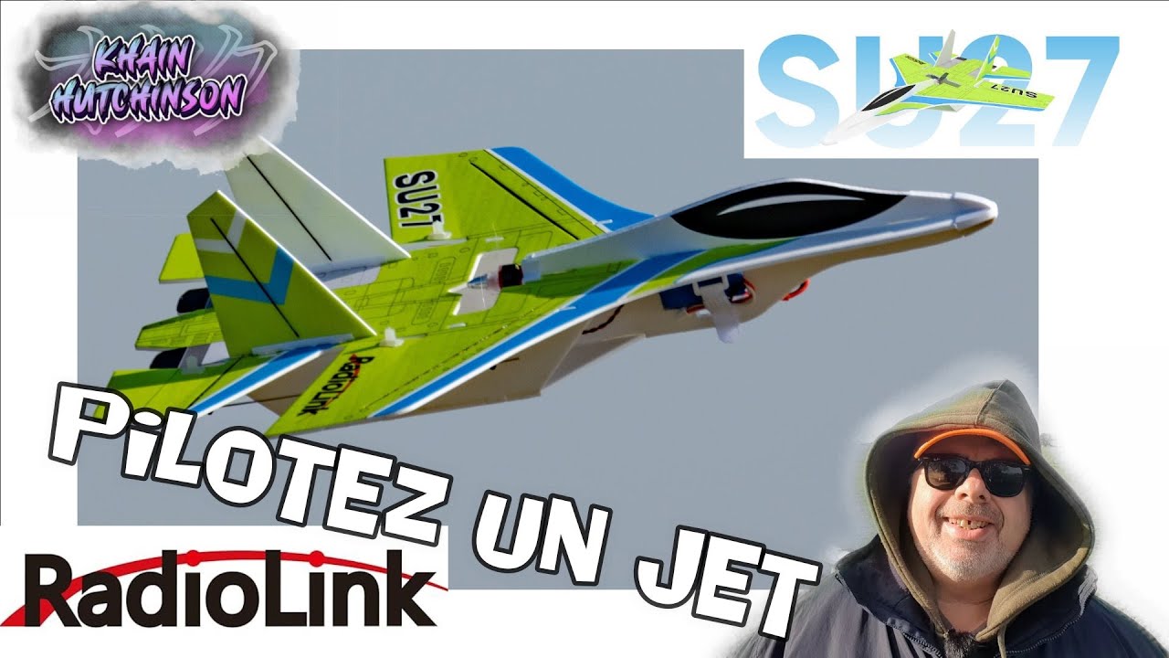 SU27 Radiolink, ouvrez la valise et pilotez un jet (revue compl&egrave;te, radio, appli et test en vol)
