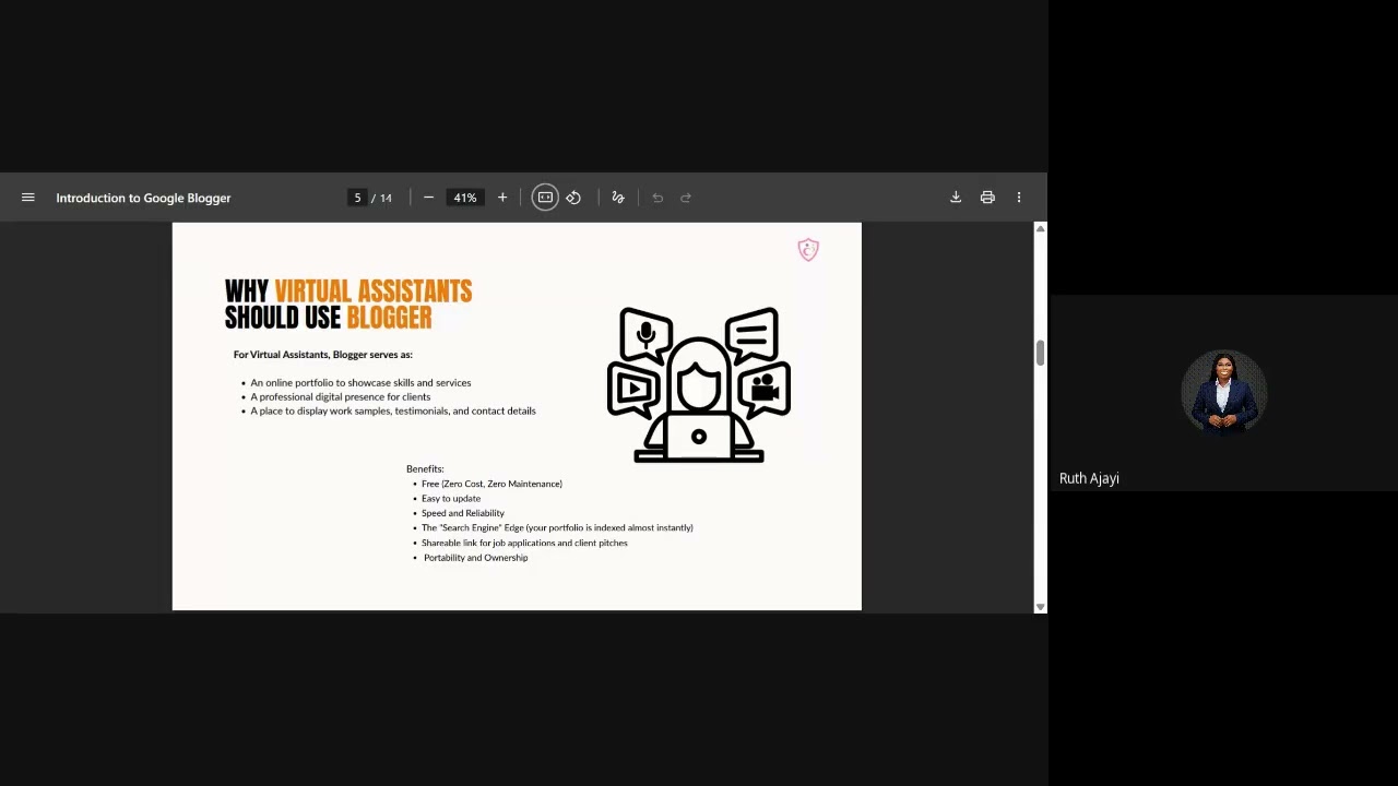 Build a Professional VA Portfolio with Google Blogger