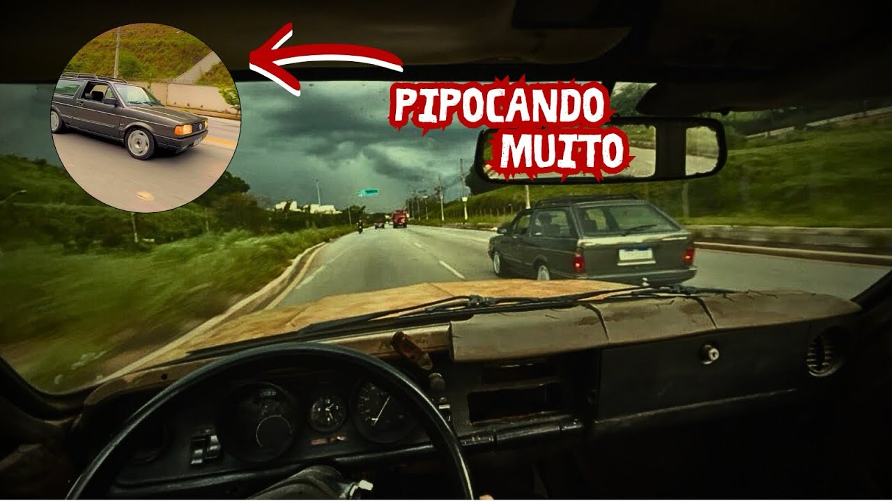 Primeiro rolê na minha Caravan 1979(Projeto em andamento) Parati GLS pipocando muito