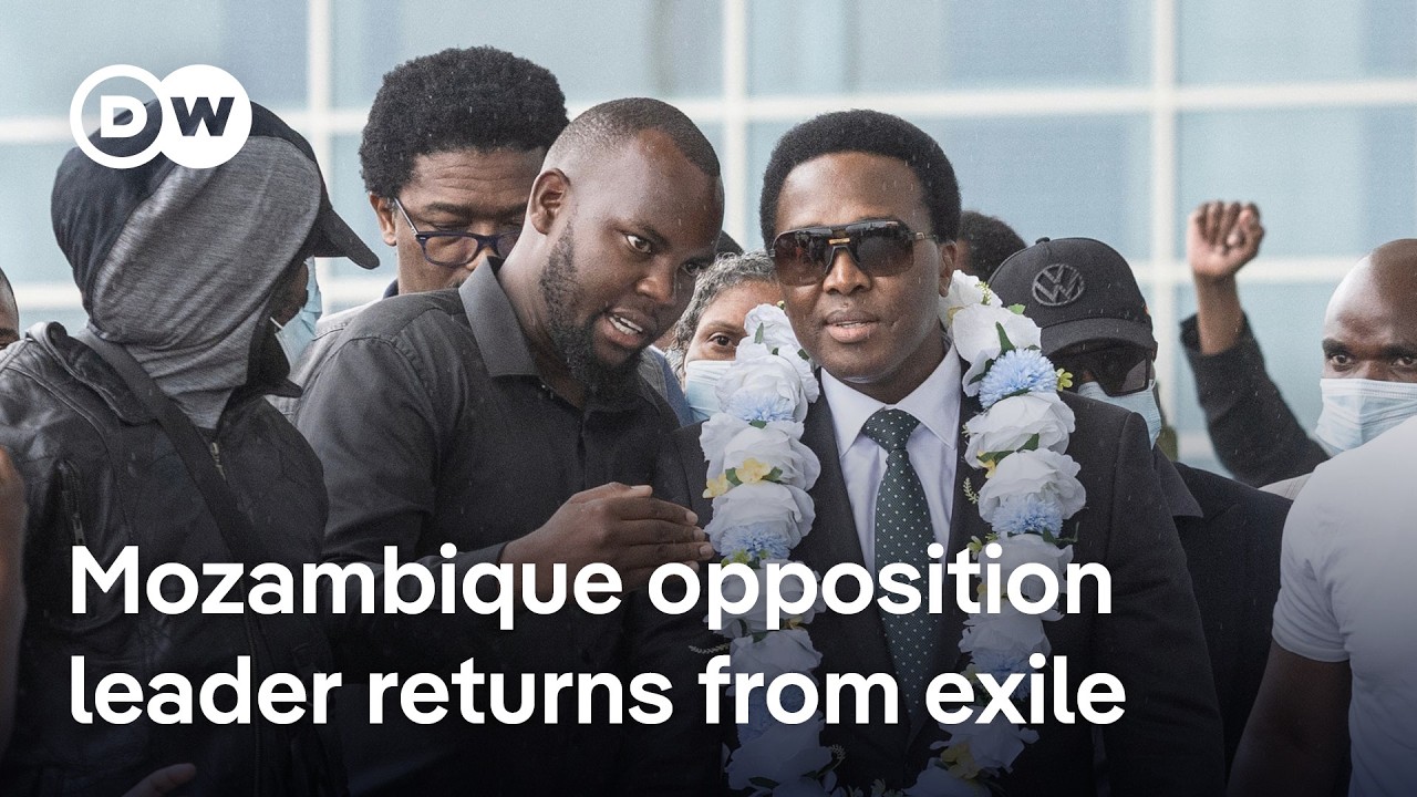 Tensions rise as Mozambique's opposition leader Mondlane returns to the country | DW News