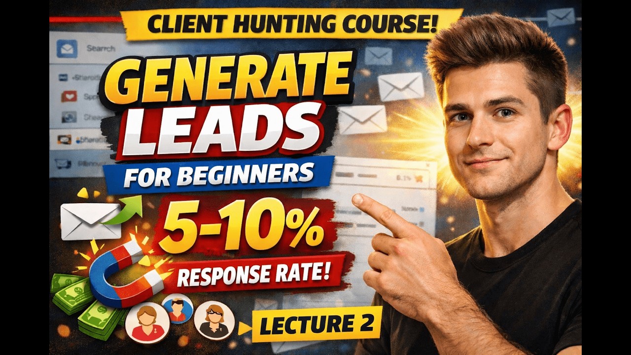 How to generate high quality leads that give 5-10% response? Client Hunting Course for Beginners