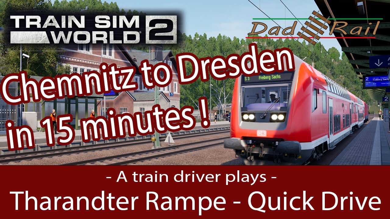 Tharandter Rampe Chemnitz to Dresden Full route overview speed drive