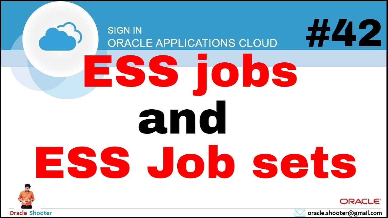 Oracle Fusion 42: What is ESS and ESS Job set in fusion @Oracle Shooter