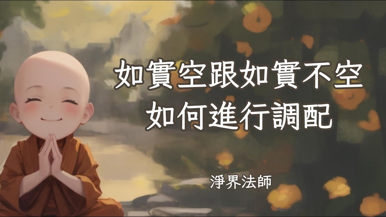 如實空跟如實不空，如何進行調配