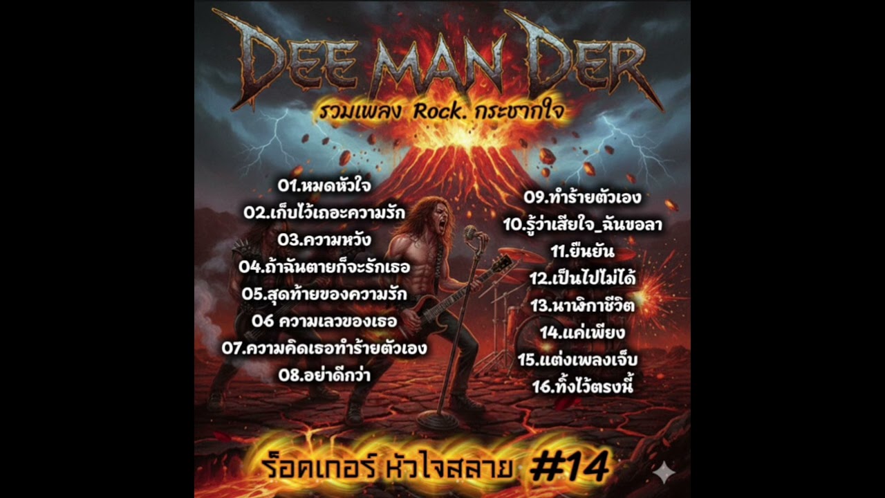 รวม 16 เพลง ร็อคบาดหัวใจ “ความรัก เจ็บและช้ำ”  ​#rock #เพลงร็อคโดนใจ #เพลงเพราะ #coversong  