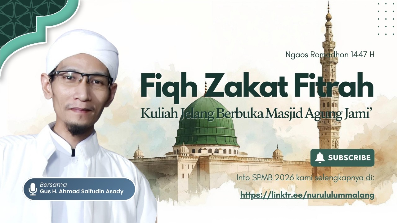 📡🔴 Fiqih Zakat Fitrah | Gus H. Ahmad Saifudin Asady | Jelang Berbuka di Masjid Agung Jami' Malang