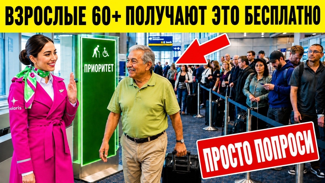 Летите после 60? Авиакомпании предлагают эти 11 льгот БЕСПЛАТНО