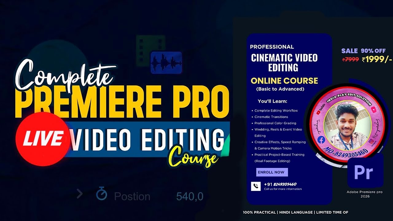 Premiere Pro Class Training live Join My Academy Classes 