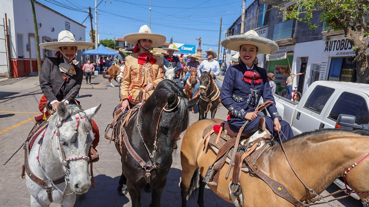 Candidatas de la Feria Jerez 2026 Cabalgando por las Calles