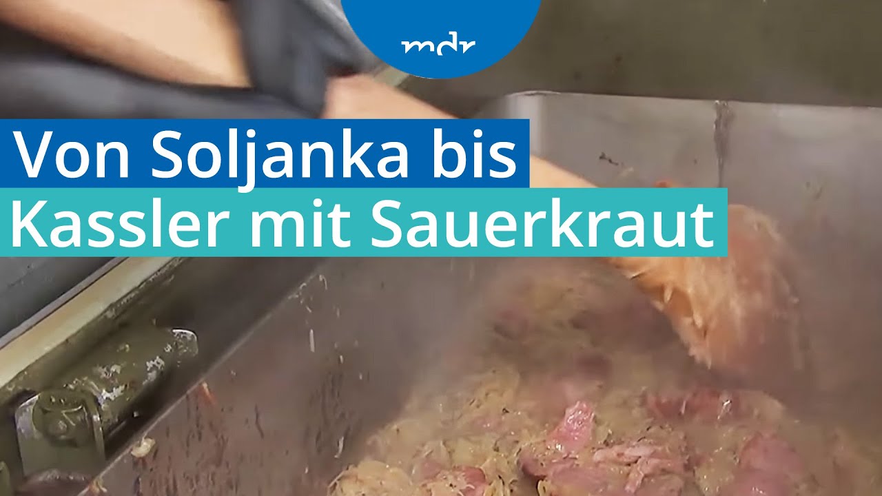 DDR-Essen von einem Ostalgie-Gastwirt aus der mobilen 