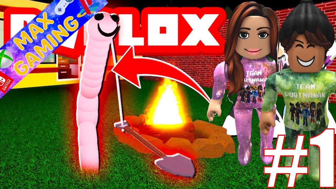 ET MAINTENANT UN VER DE TERRE PSYCHOPATHE XD - Roblox Wormy Gameplay #1 - Max Gaming