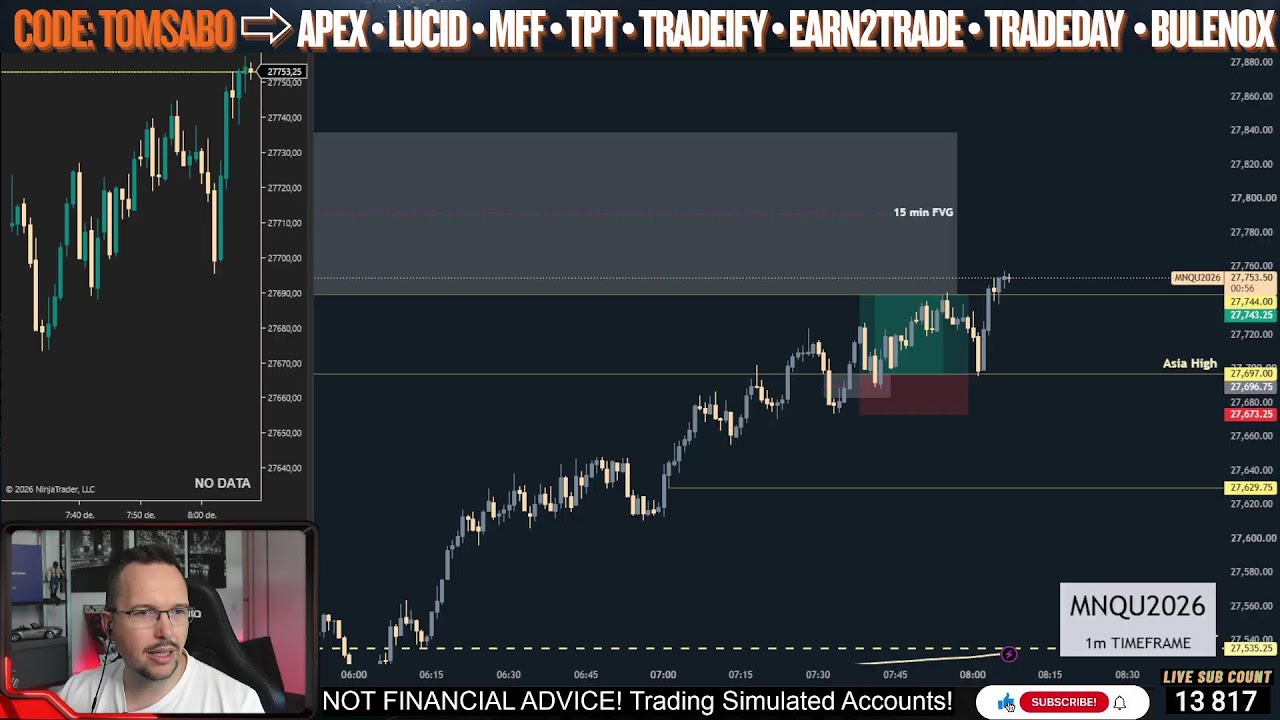 📊📈Live trading NQ & Gold futures with funded accounts #daytrading