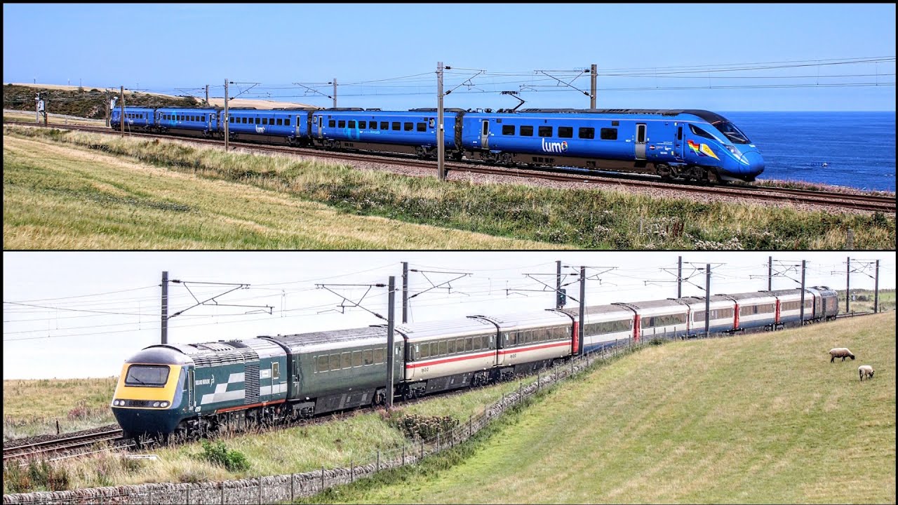 43159 & 43200 'The Edinburgh Express' plus more at Lamberton, Burnmouth & Prestonpans: 16/08/25