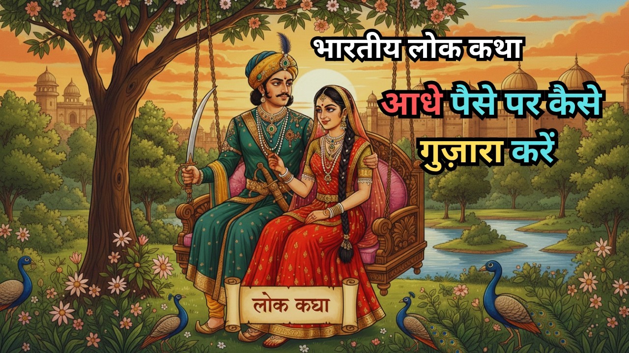 आधे पैसे पर कैसे गुज़ारा करें| हिंदी लोक-कथा| #fairytales #folktales #moralstories #katha
