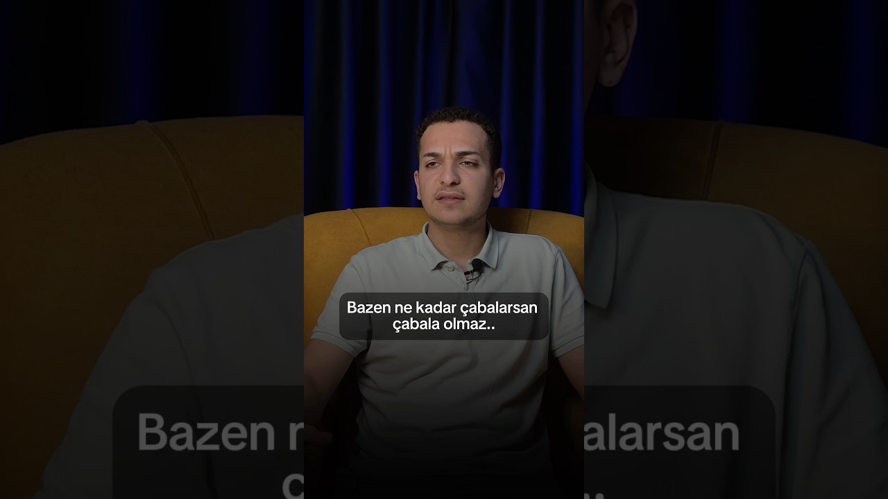 Bazen ne kadar çabalarsan çabala olmaz.. | Psikolog Emre Başak