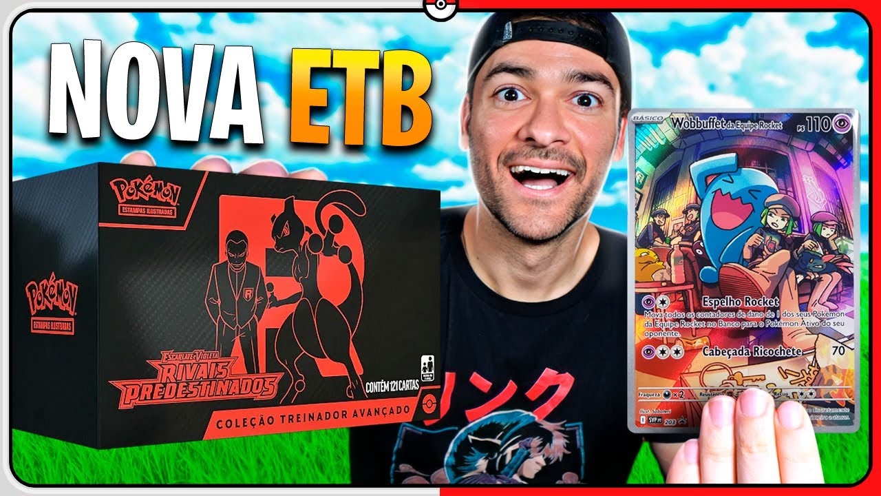 Nova ELITE TRAINER BOX de CARTA POKÉMON de RIVAIS PREDESTINADOS