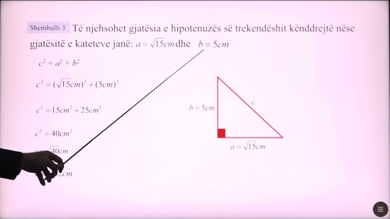 7 02 078 - Java 20 - Matematikë -  ushtrime teorema e pitagorës 78