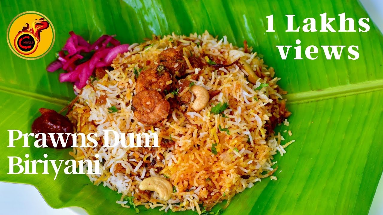 How To Make Kerala Prawns Dum Biriyani | Chemmeen Dum  Biriyani | Easy Prawns Biriyani |Ep: 984