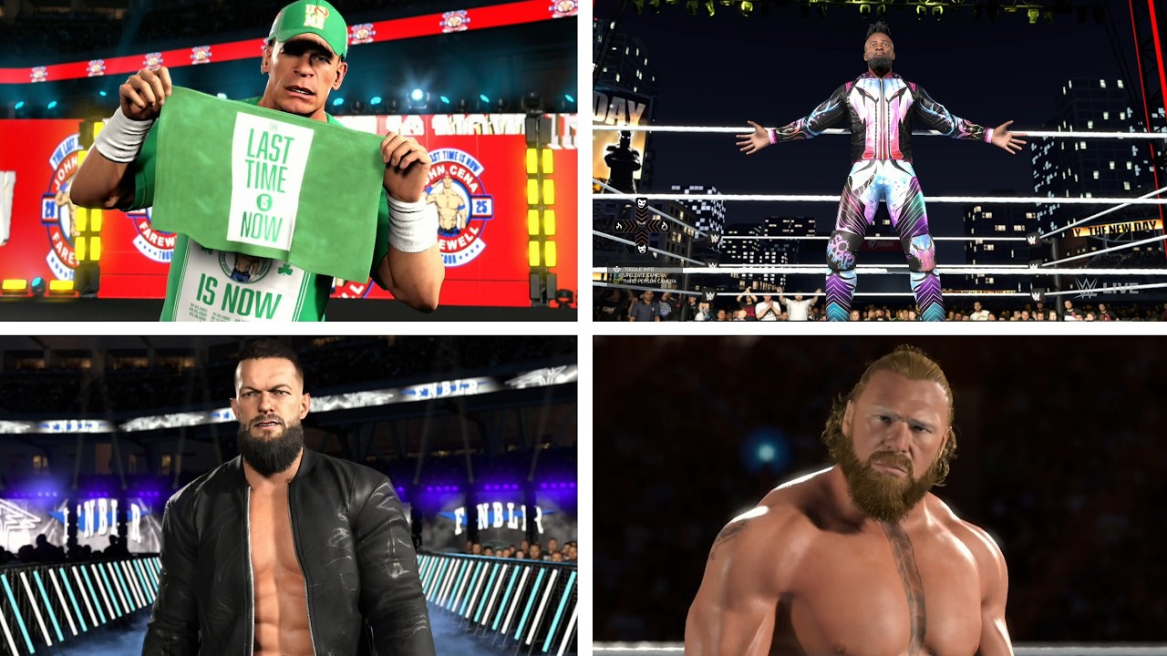 WWE 2K26 Entrances: Brock Lesnar, John Cena, Damian Priest,Finn Balor, Kofi Kingston & Ilja Dragunov