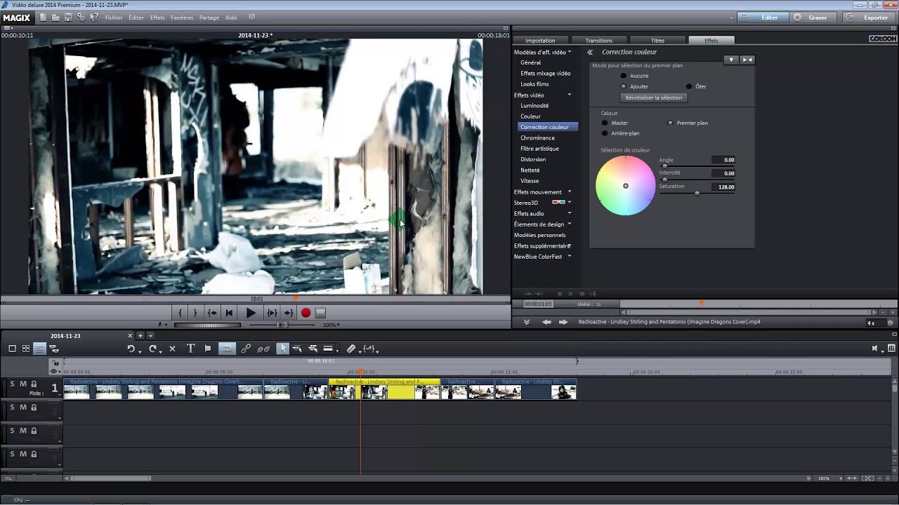 Créer un effet Sin city avec Magix video deluxe