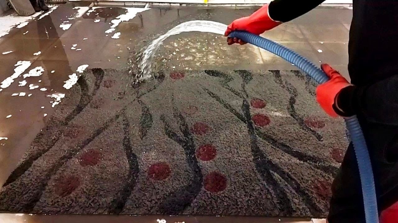 Very bad condition dirty Shaggy carpet ASMR cleaning