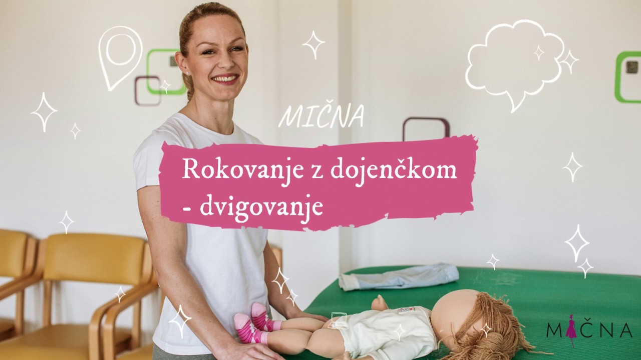 Fizioterapevtka svetuje, kako pravilno dvigujemo dojenčka