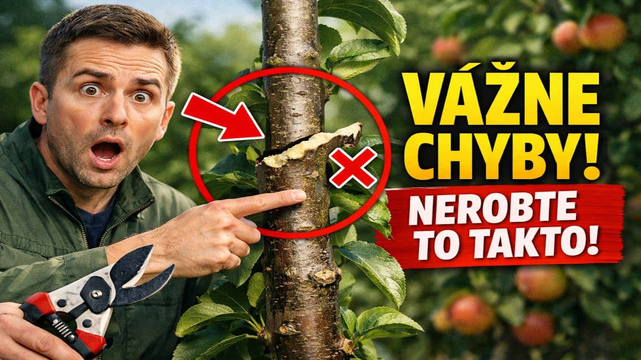 Nerobte Tieto VÁŽNE CHYBY! Ako Správne Rezať Stĺpovité Ovocné Stromčeky (Návod krok za krokom)
