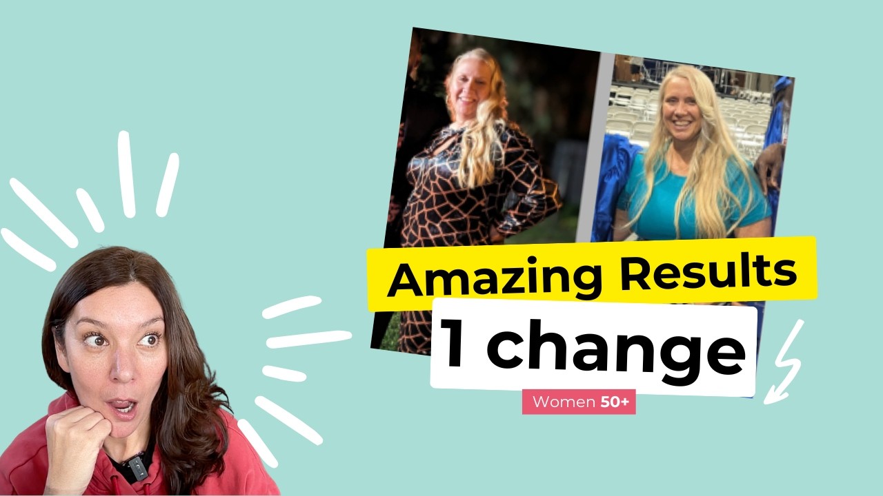 She Lost 34 Pounds Over 50 With 1 Simple Change (Menopause Belly Fat)