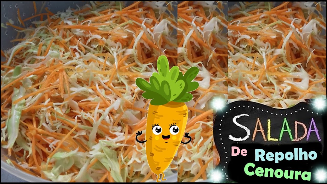 SALADA DE REPOLHO COM CENOURA MARAVILHOSA